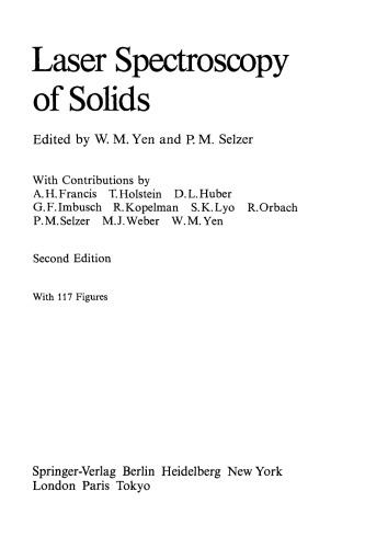Laser Spectroscopy of Solids