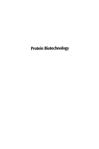 Protein Biotechnology: Isolation, Characterization, and Stabilization