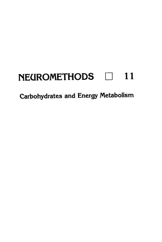 Carbohydrates and Energy Metabolism