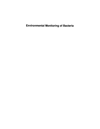 Environmental Monitoring of Bacteria