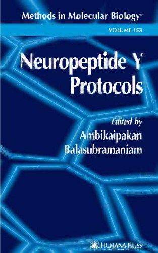 Neuropeptide Y Protocols