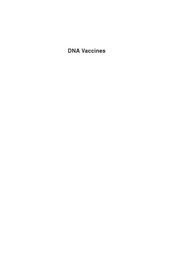 DNA Vaccines: Methods and Protocols