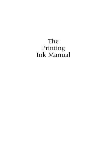 The Printing Ink Manual