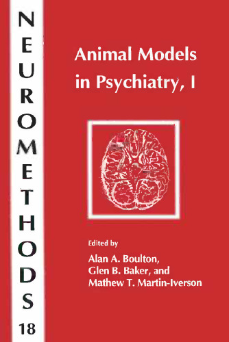 Animal Models in Psychiatry, I