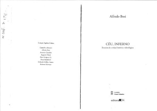 Moderno e modernista na literatura brasileira IN Céu, Inferno.