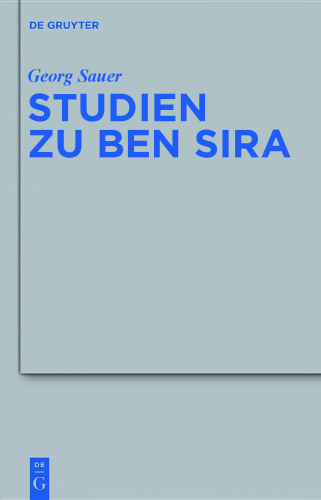 Studien zu Ben Sira