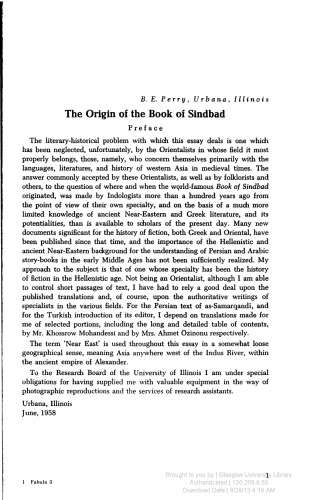 The Origin of the Book of Sindbad