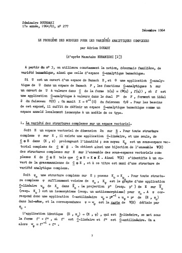 Séminaire Bourbaki, Vol. 9, 1964-1966, Exp. 277-312