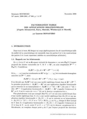 Séminaire Bourbaki, Vol. 43, 2000-2001, Exp. 880-893