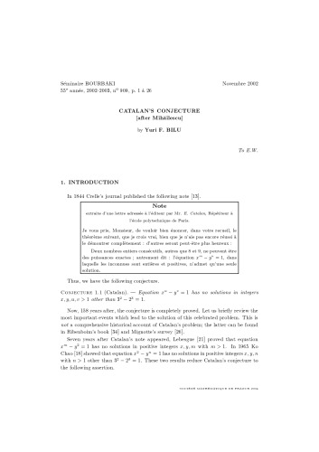 Séminaire Bourbaki, Vol. 45, 2002-2003, Exp. 909-923