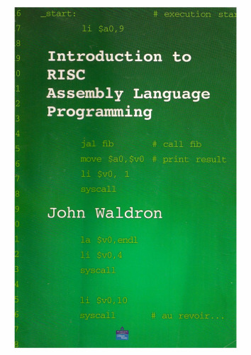 Introduction to RISC Assembly Language Programming