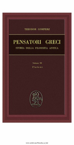 Pensatori greci. Vol. III: Platone