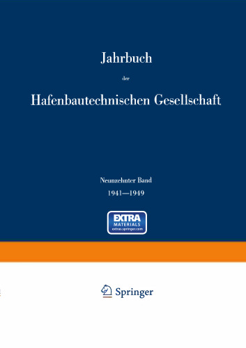 Jahrbuch der Hafenbautechnischen Gesellschaft: 1941–1949