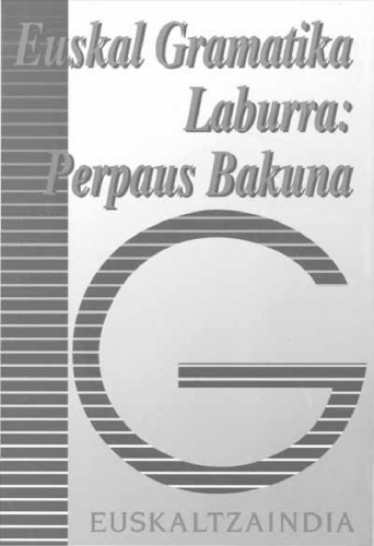 Euskal gramatika laburra: Perpaus bakuna