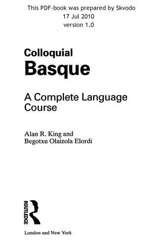 Colloquial Basque: A Complete Language Course