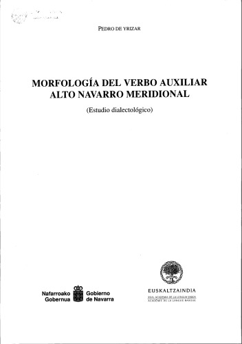 Morfologia del verbo auxiliar Alto Navarro Meridional