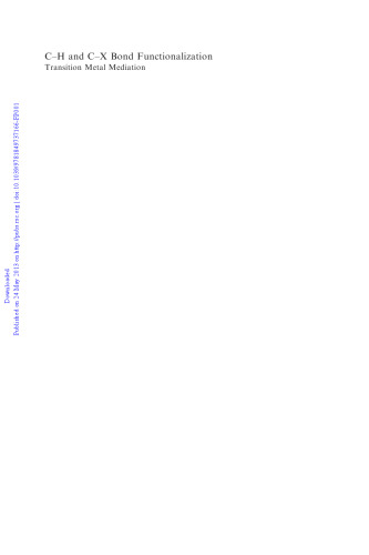 C-H and C-X bond functionalization : transition metal mediation