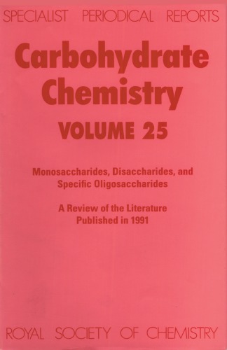 Carbohydrate Chemistry Volume 25