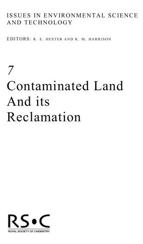Contaminated Land and Its Reclamation