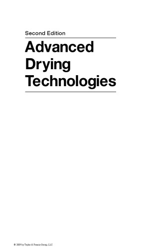 Advanced drying technologies