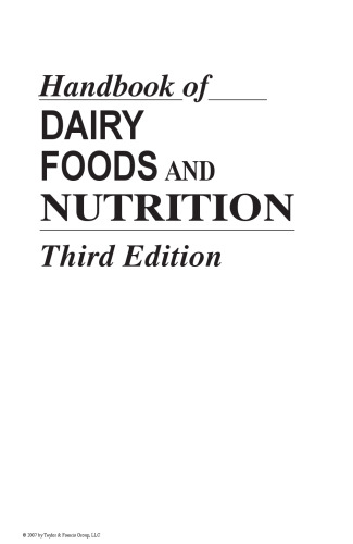 Handbook of dairy foods and nutrition