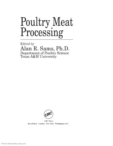 Poultry meat processing