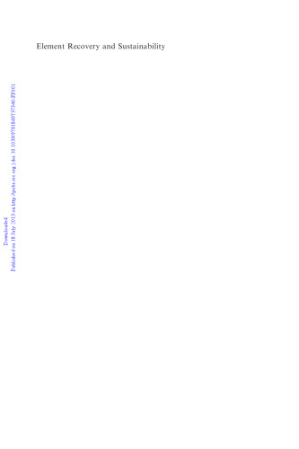 Element recovery and sustainability