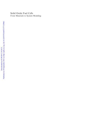 Solid oxide fuel cells from materials to system modeling