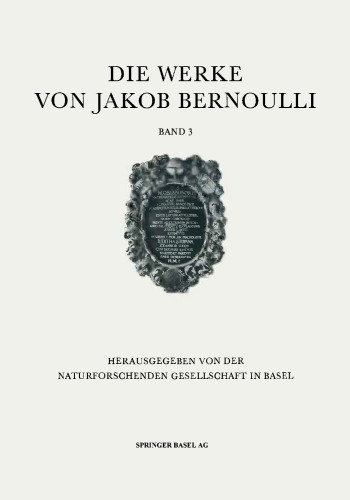Die Werke von Jakob Bernoulli: Band 3