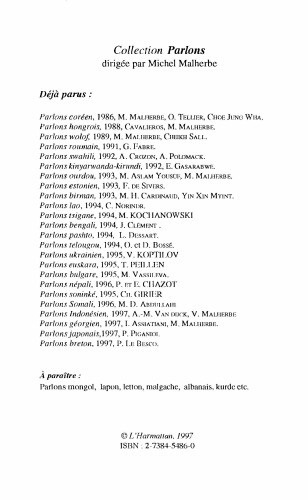 Parlons tchétchène-ingouche: Langue et culture