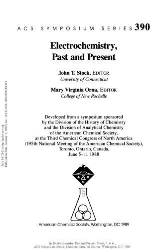 Electrochemistry, Past and Present