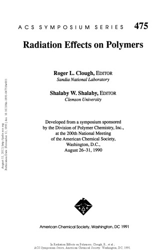 Radiation Effects on Polymers
