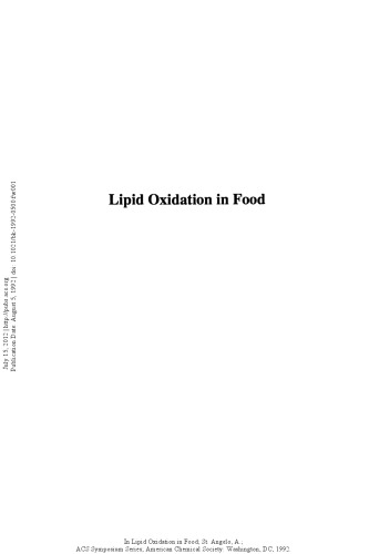 Lipid Oxidation in Food