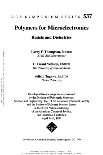 Polymers for Microelectronics. Resists and Dielectrics