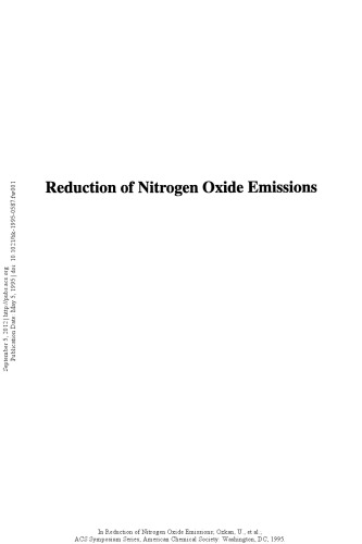 Reduction of Nitrogen Oxide Emissions