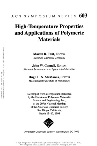 High-Temperature Properties and Applications of Polymeric Materials