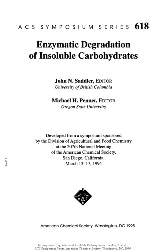 Enzymatic Degradation of Insoluble Carbohydrates