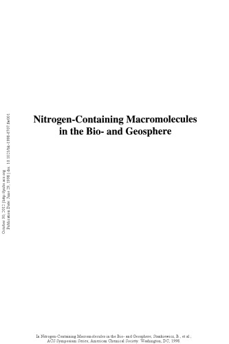 Nitrogen-Containing Macromolecules in the Bio- and Geosphere
