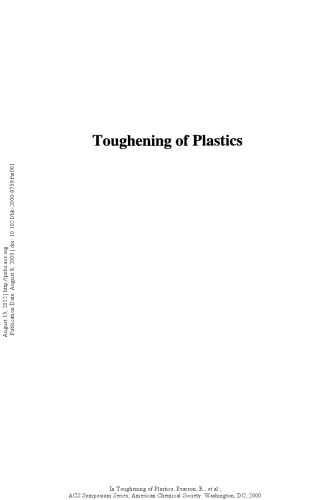 Toughening of Plastics. Advances in Modeling and Experiments