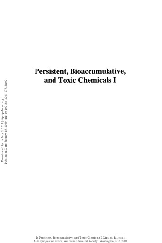 Persistent, Bioaccumulative, and Toxic Chemicals I. Fate and Exposure
