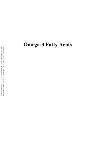 Omega-3 Fatty Acids. Chemistry, Nutrition, and Health Effects