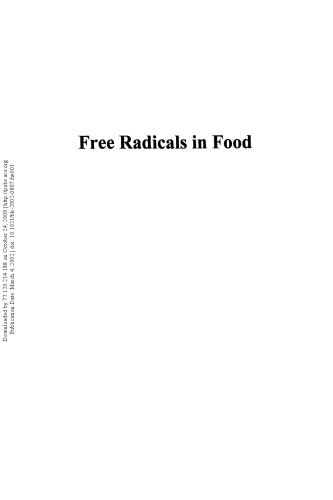 Free Radicals in Food. Chemistry, Nutrition, and Health Effects