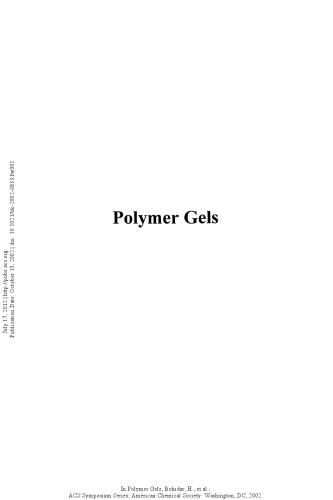Polymer Gels. Fundamentals and Applications