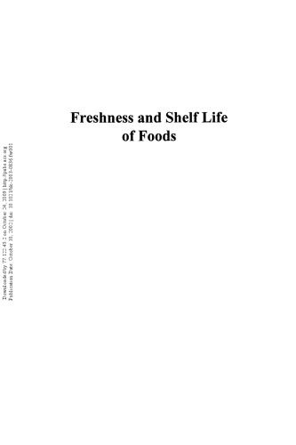 Freshness and Shelf Life of Foods