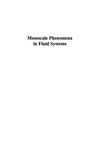Mesoscale Phenomena in Fluid Systems