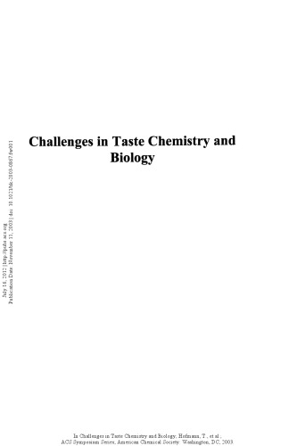 Challenges in Taste Chemistry and Biology