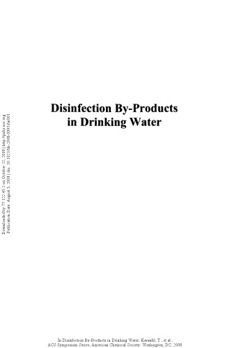 Disinfection By-Products in Drinking Water. Occurrence, Formation, Health Effects, and Control