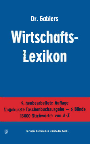 Dr. Gablers Wirtschafts-Lexikon