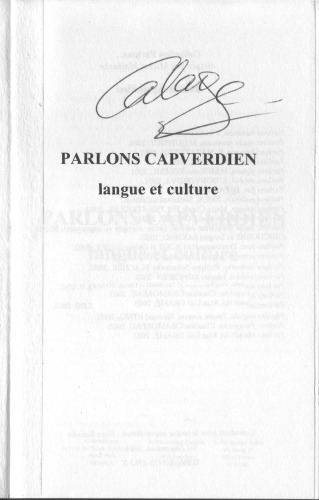 Parlons capverdien: Langue et culture