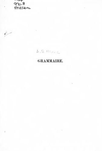 Précis de grammaire nahanaise